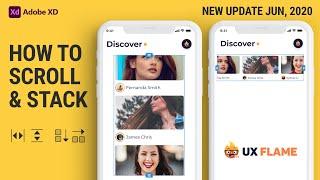 New Adobe XD Update | How to create Scroll and Stack | June 2020