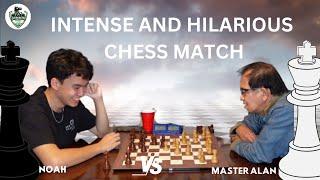 Master Alan vs. Novice Noah: An Intense and Hilarious Chess Match! | Evergreen Chess