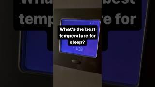 What's the best temperature for sleep?