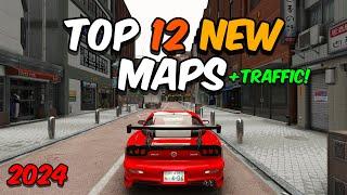 TOP 12 NEW TRAFFIC MAPS for ASSETTO CORSA 2024!