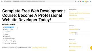 Free Front-end Web Development course in Urdu - Introduction