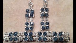 Classic Crystal Earrings and Bracelet Tutorial