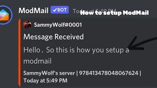 How to setup a ModMail on discord