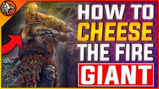 Elden Ring - How to CHEESE Fire Giant After 1.09.1 Patch (2023) | Boss Fight Full Guide