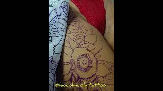 Com Tirar um  decalque para uma tatuagem de borboleta Tattoo Floral tatuagem de girassol