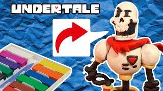 PAPYRUS  UNDERTALE  СЛЕПИЛ ПАПИРУСА ИЗ ИГРЫ АНДЕРТЕЙЛ  КАК СЛЕПИТЬ ПАПСА ИЗ ПЛАСТИЛИНА