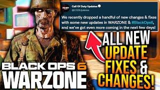 Black Ops 6: Devs Reveal NEW UPDATE PATCH NOTES, GAMEPLAY CHANGES, & Bug Fixes! (WARZONE New Update)