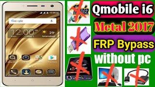 Qmobile i6 metal 2017 Google Account FRP bypass | without pc | without OTG | without Cm2, Miracle