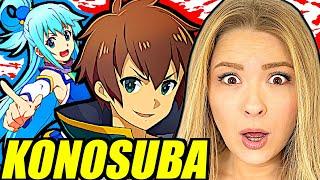 Couple Reacts To KONOSUBA For The First Time (Season 1 Supercut)