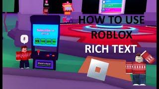 How To Use Roblox Rich Chat (TUTORIAL)