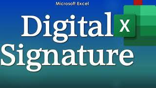 How to Insert a Digital Signature in Excel | Signature Line in Excel