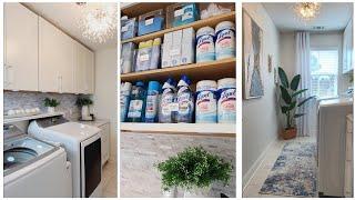 DIY LAUNDRY ROOM MAKEOVER | LAUNDRY ROOM ORGANIZATION IDEAS