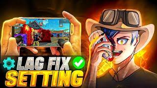 I Swear Your Phone  Will Never Lag After This Settings ️ | Lag Fix Setting in Free Fire 2024  !!