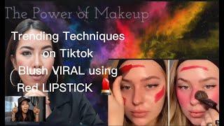 Viral Blush Technique on Tiktok Top Trend Makeup  2021/eileen