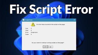 How to fix Script Error on Windows 11/10