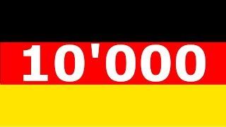 Zahlen von 1 bis 10000 auf Deutsch