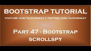 Bootstrap scrollspy