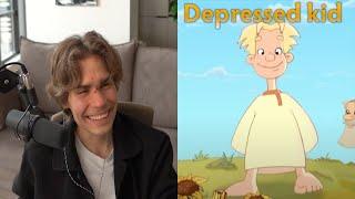 NIX СМОТРИТ ВИДЕО ПРО Depressed kida