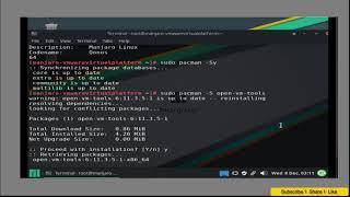 How To Install VMware Tools (Open VM Tools) in Manjaro-xfce-21.1.6