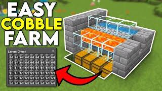 Minecraft 1.21 Easy Cobblestone Farm