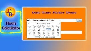 how to use datetimepicker in vb.net| hours calculator | itechsoftwareacademy