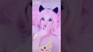 Belle Delphine Wearing a Pikachu Top Tiktok