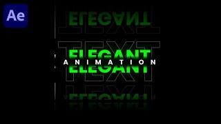 Elegant Text Reveal Animation In After Effects - After Effects Tutorial - No Plugins.