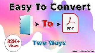 How to Convert Notepad to PDF file.