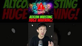 My huge warning for investing in altcoins #crypto #bitcoin #altcoins