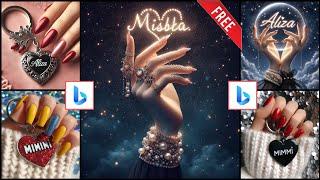 TikTok trending ai Name Images II Make Tiktok Viral Name Image in Mobile Bing App #Video