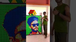 Elvish Yadav Rubik's cube Mosaic Art | Bigg Boss Systumm Hang | #shorts #elvishyadav #kingofcubers