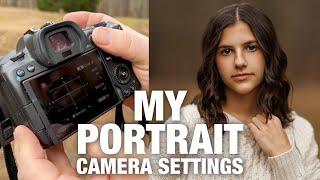 How I Set Up my Camera Settings for Getting Perfect Portraits. Canon EOS R5.