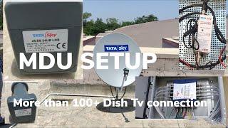 MDU Dish TV Connection | How MDU working | @chamansinghtech7853