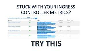 expose ingress controller metrics to Prometheus