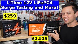 LiTime LiFePO4 Mini and 460AH Plus! Surge Testing and Teardown