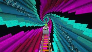 Minecraft: OPTICAL ILLUSIONS Roller Coaster! #5