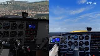 P3D V4 VS XPLANE 11 SIDE BY SIDE COMPARISON 2020