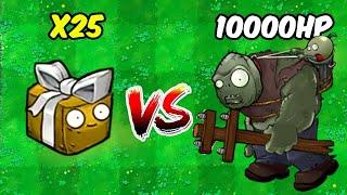 PVZ Hybrid Challenge | 25 Random New Plants Vs Gargantuar Ultra - Who Will Win?