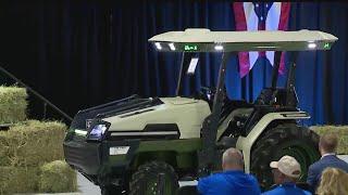 Foxconn debuts all-electric tractor Monarch in Lordstown