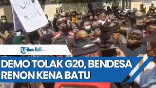 Viral Demo Tolak G20 Oleh Oknum Mahasiswa Papua Di Denpasar, Jero Bendesa Kena Lemparan Batu