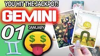 Gemini   YOU HIT THE JACKPOT! Horoscope for Today January 1 2025  Gemini tarot January 1 2025