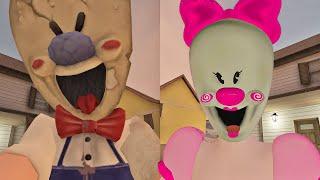 MISS Pinky LOVE With Police | Funny Miss Pinky VS Ice Scream 7 |FIGCH|