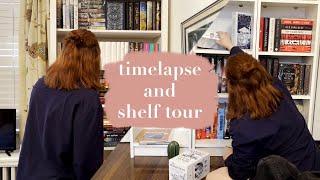 organizing my bookshelves! time-lapse and tour :)