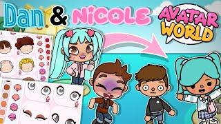 Creating Dan & Nicole in Avatar World!? | Avatar World character creator