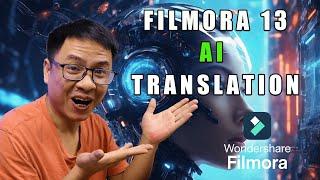 Filmora 13 AI Translation: Translate Voiceover into Different Language