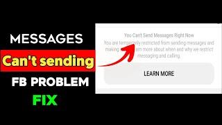 You Can't Send Messages Right Now Facebook Messenger Problem Solved
