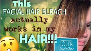 This FACIAL HAIR BLEACH actually works in my HAIR!!! | LOU YZA