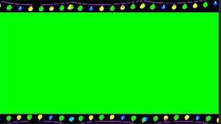 Christmas lights Photo frame Green Screen effect Video hd