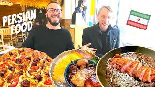 PERSIAN FOOD In Vancouver - INSANE Lamb Neck + Koobideh Pizza!!