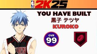 BEST PASSING BUILD?? | NBA 2K25 TETSUYA KUROKO BUILD | KUROKO NO BASKET 2K25